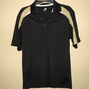 Top Flite Men's Black Golf Polo Shirt